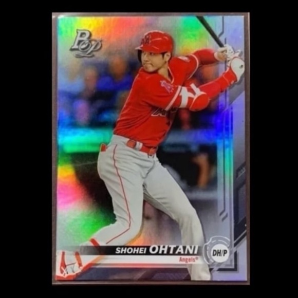 🔥2019 SHOHEI OHTANI REFRACTOR BASEBALL CARD • LOS ANGELES DODGERS - Picture 5 of 9